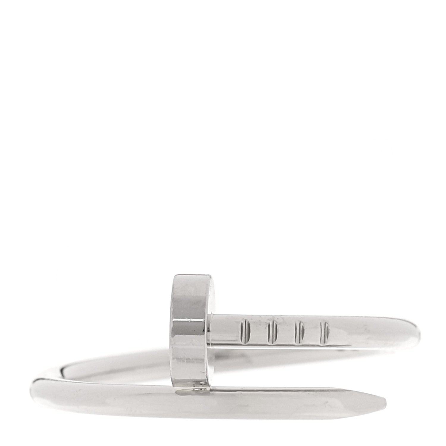 Cartier 18K White Gold Small Juste Un Clou Ring 54 7 1 of 6