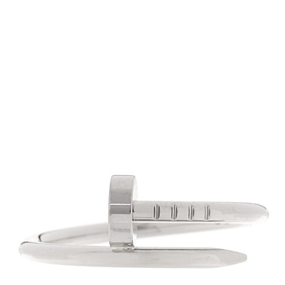 Cartier 18K White Gold Small Juste Un Clou Ring 54 7 1 of 6