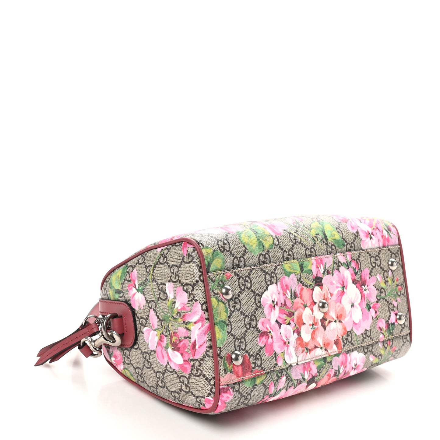 GG Supreme Monogram Blooms Small Boston Beige Multicolor Dry Rose