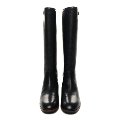 Gucci Calfskin Piuma Lux Energy High Boots 39.5 Black 2 of 9
