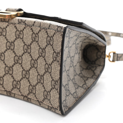 Balenciaga X GUCCI GG Supreme Monogram Small Hourglass Top Handle Bag Beige Ebony 9 of 9