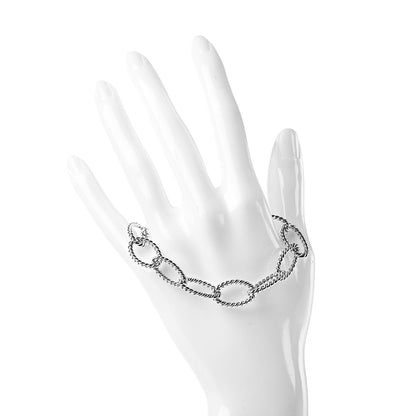 Tiffany Sterling Silver Twist Link Bracelet 2 of 6
