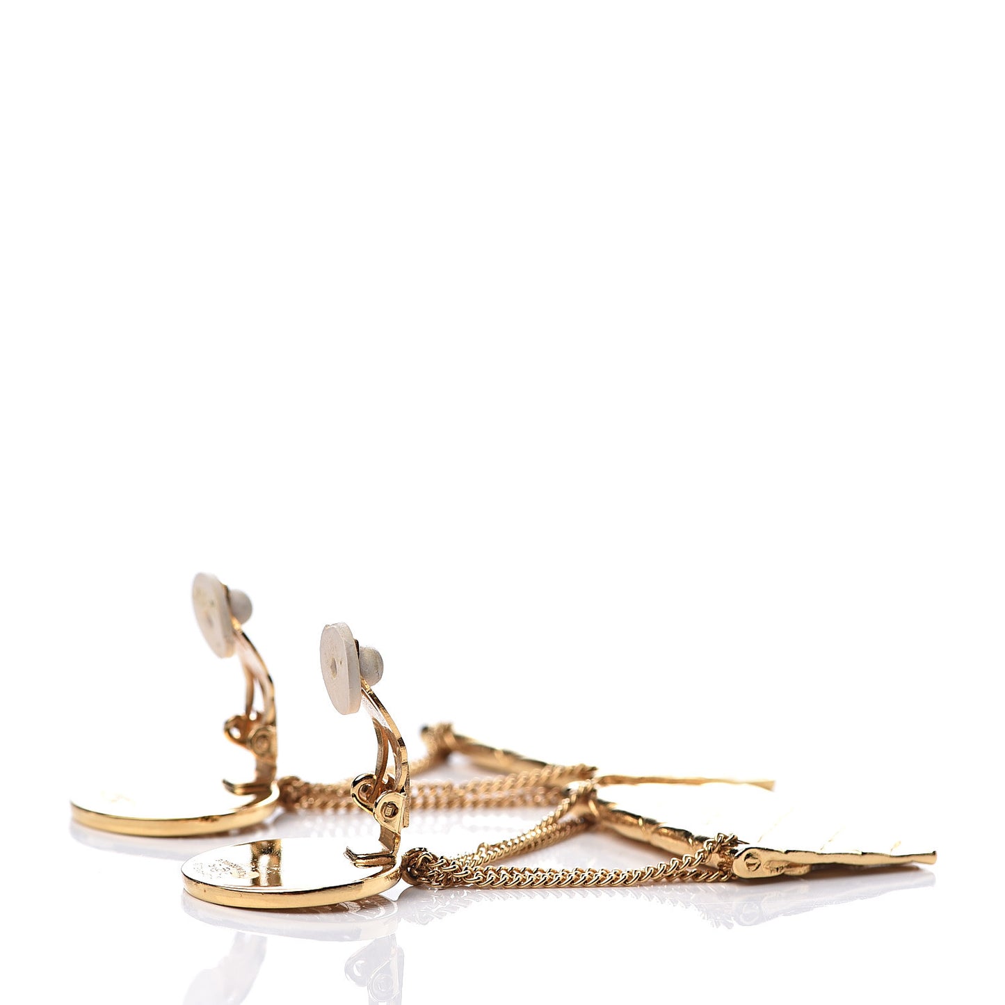 2.55 Flap Clip On Earrings Gold