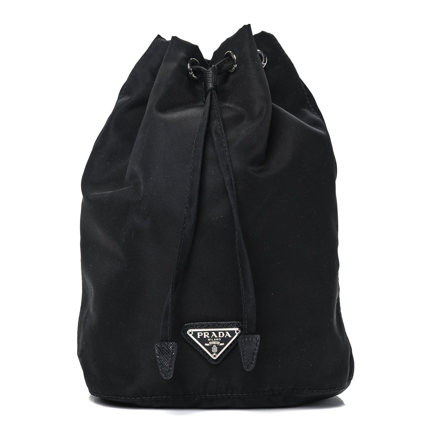 Nylon Vela Drawstring Pouch Black