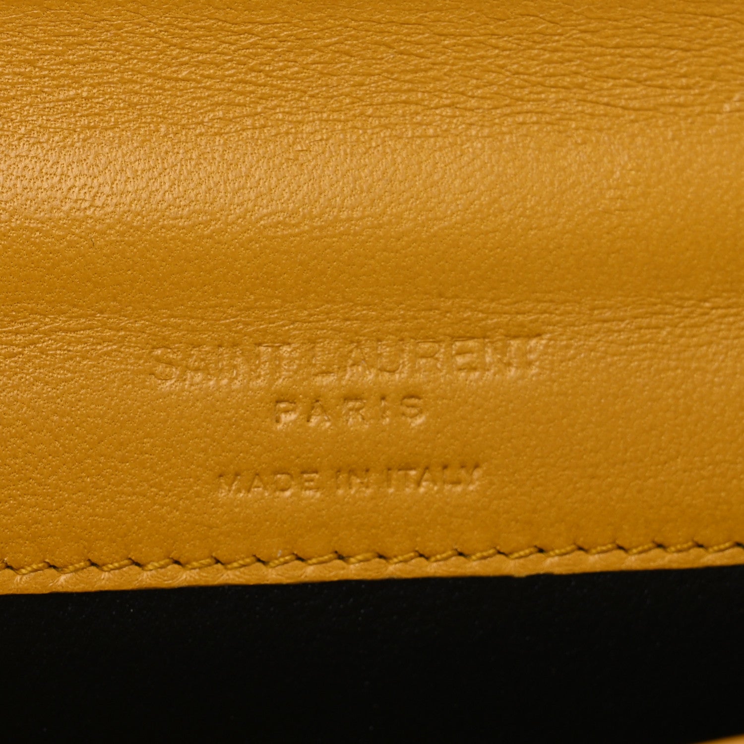 Saint Laurent Lambskin Quilted Monogram Baby Crossbody Bag  Saffran 6 of 11