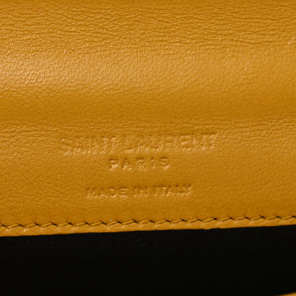 Saint Laurent Lambskin Quilted Monogram Baby Crossbody Bag  Saffran 6 of 11