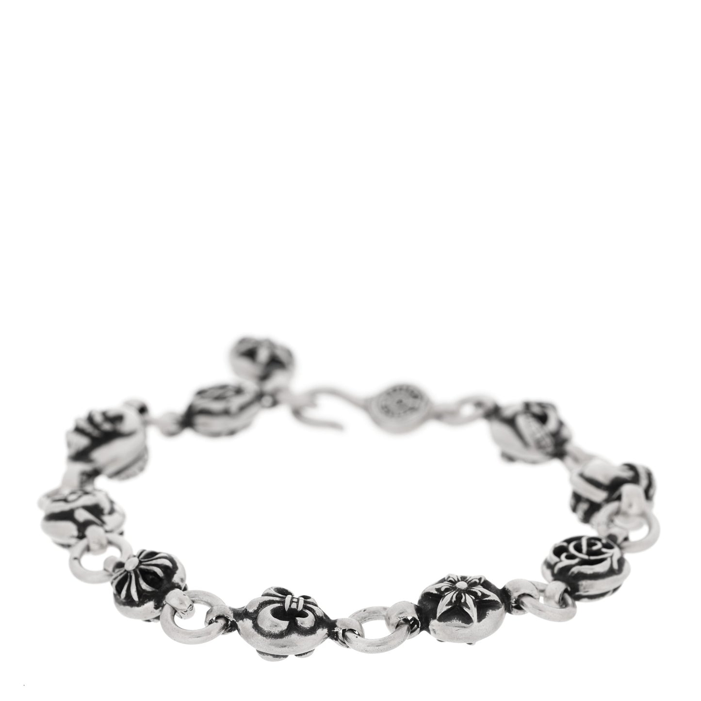 Sterling Silver Symbols Ball Bracelet