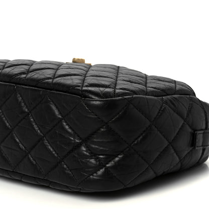 Chanel Aged Calfskin Quilted Medium Reissue Camera Case Black 10 of 10
