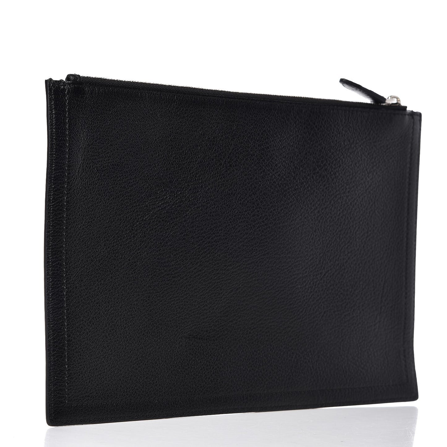 Sugar Goatskin Medium Antigona Pouch Black