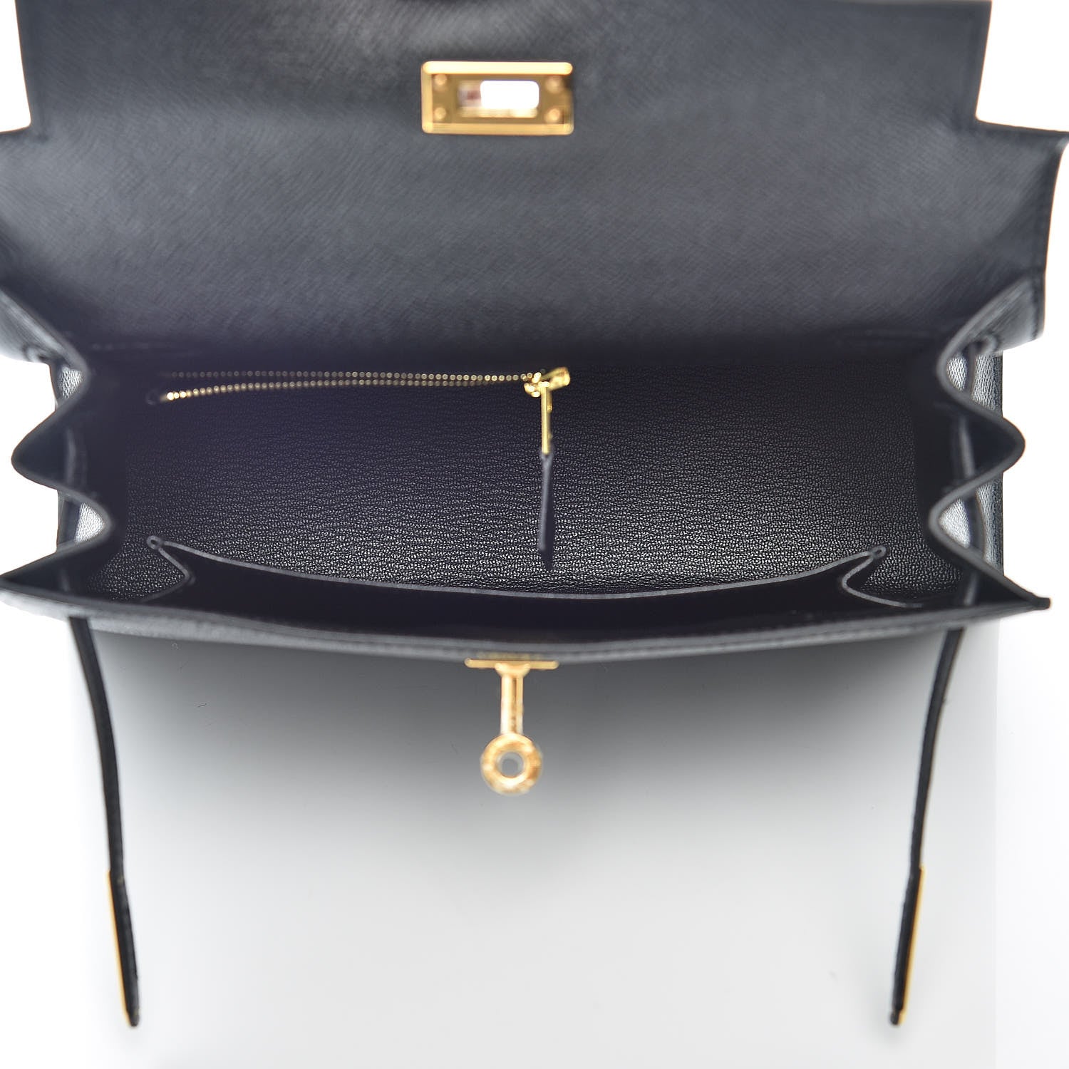 Hermes Epsom Kelly Sellier 25 Black 15 of 38