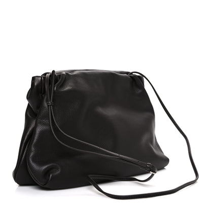 The Row Grained Calfskin Bourse Clutch Dark Brown 3 of 9