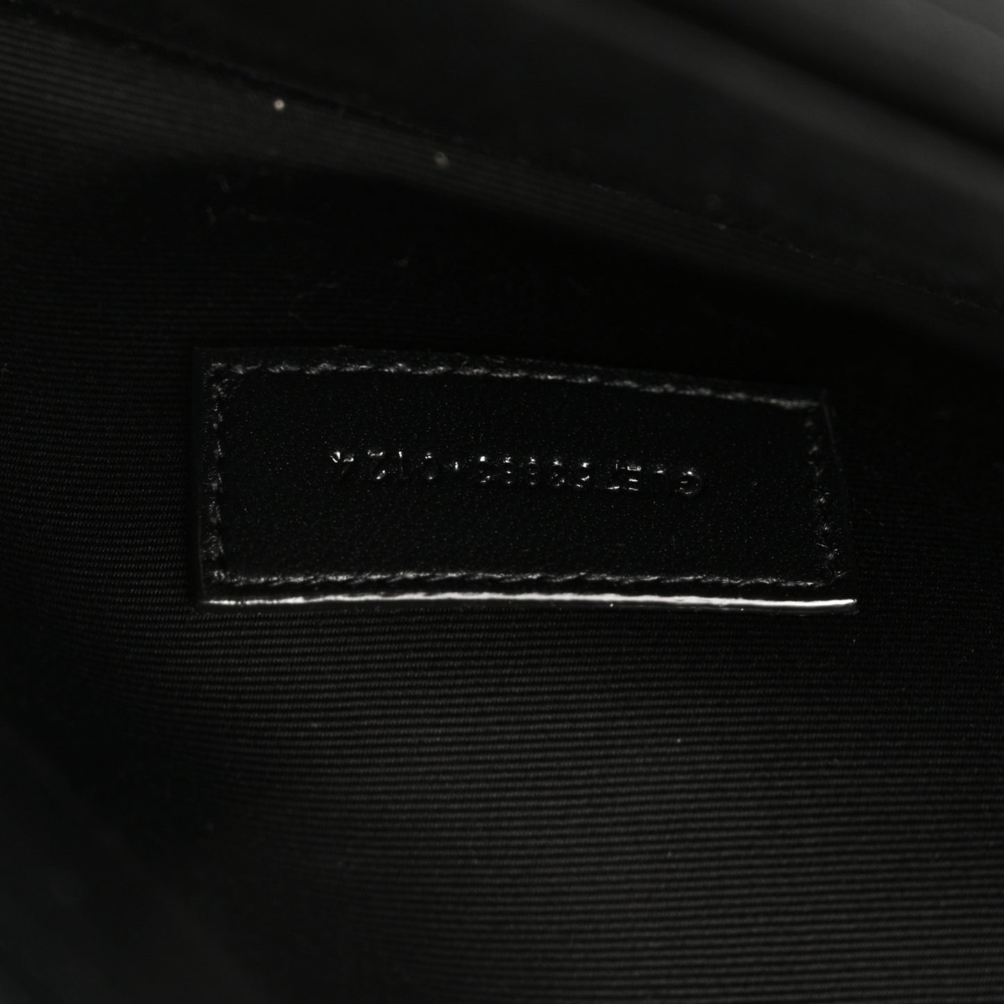 Lambskin Patent Monogram Cassandre Clasp Flap Pouch Black