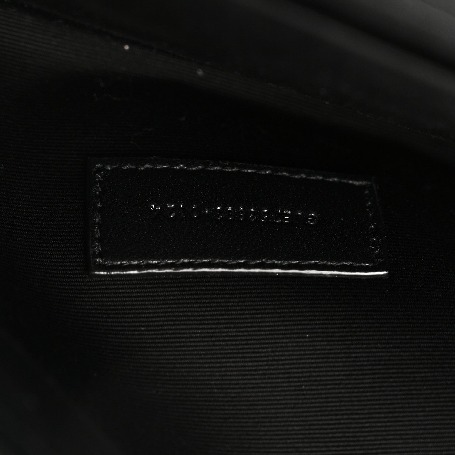Saint Laurent Lambskin Patent Monogram Cassandre Clasp Flap Pouch Black 6 of 10