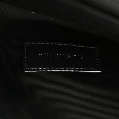 Saint Laurent Lambskin Patent Monogram Cassandre Clasp Flap Pouch Black 6 of 10