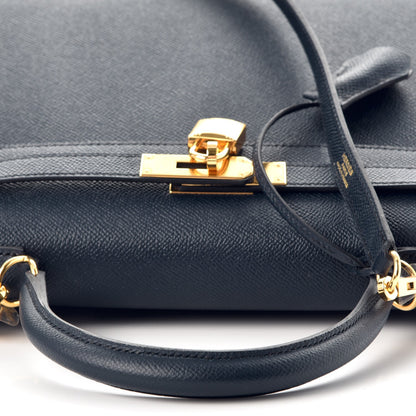 Hermes Epsom Kelly Sellier 28 Bleu Indigo 19 of 41