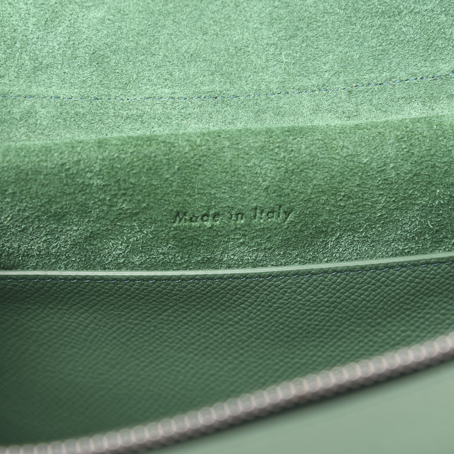 Grained Calfskin Micro Belt Bag Pop Green