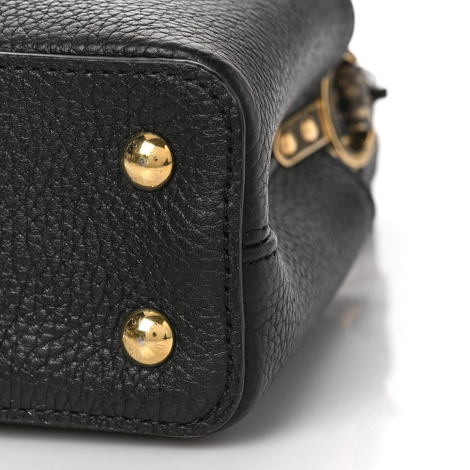 Louis Vuitton Taurillon Snakeskin Mini Capucines Black 8 of 8