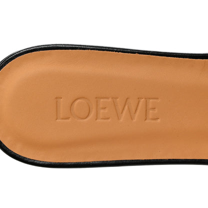 Loewe Calfskin Gate Mule Sandals 38 38 Black Tan 6 of 8