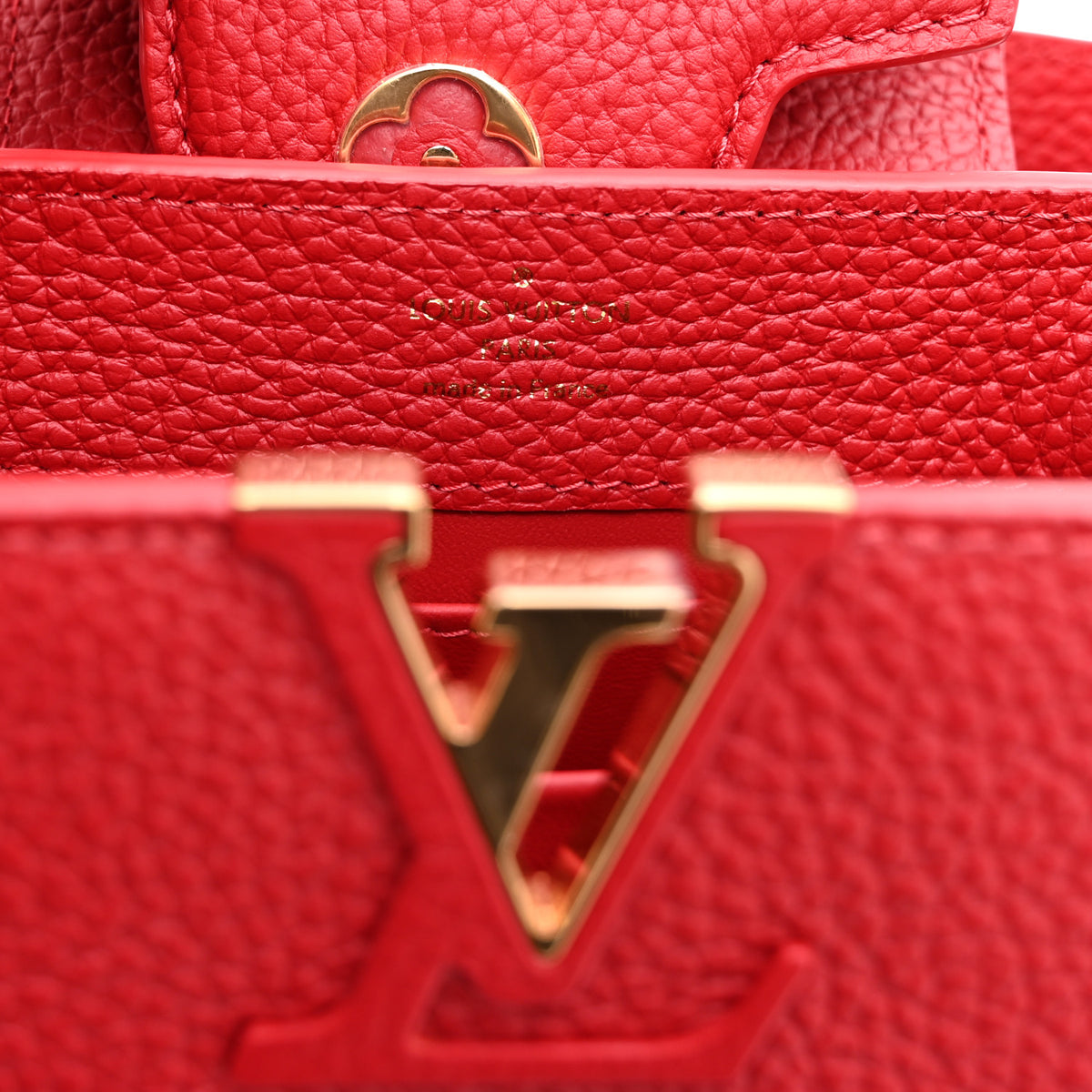 Taurillon Mini Capucines Scarlet