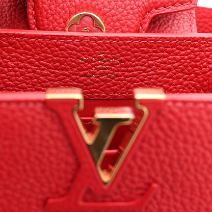 Louis Vuitton Taurillon Mini Capucines Scarlet 7 of 10