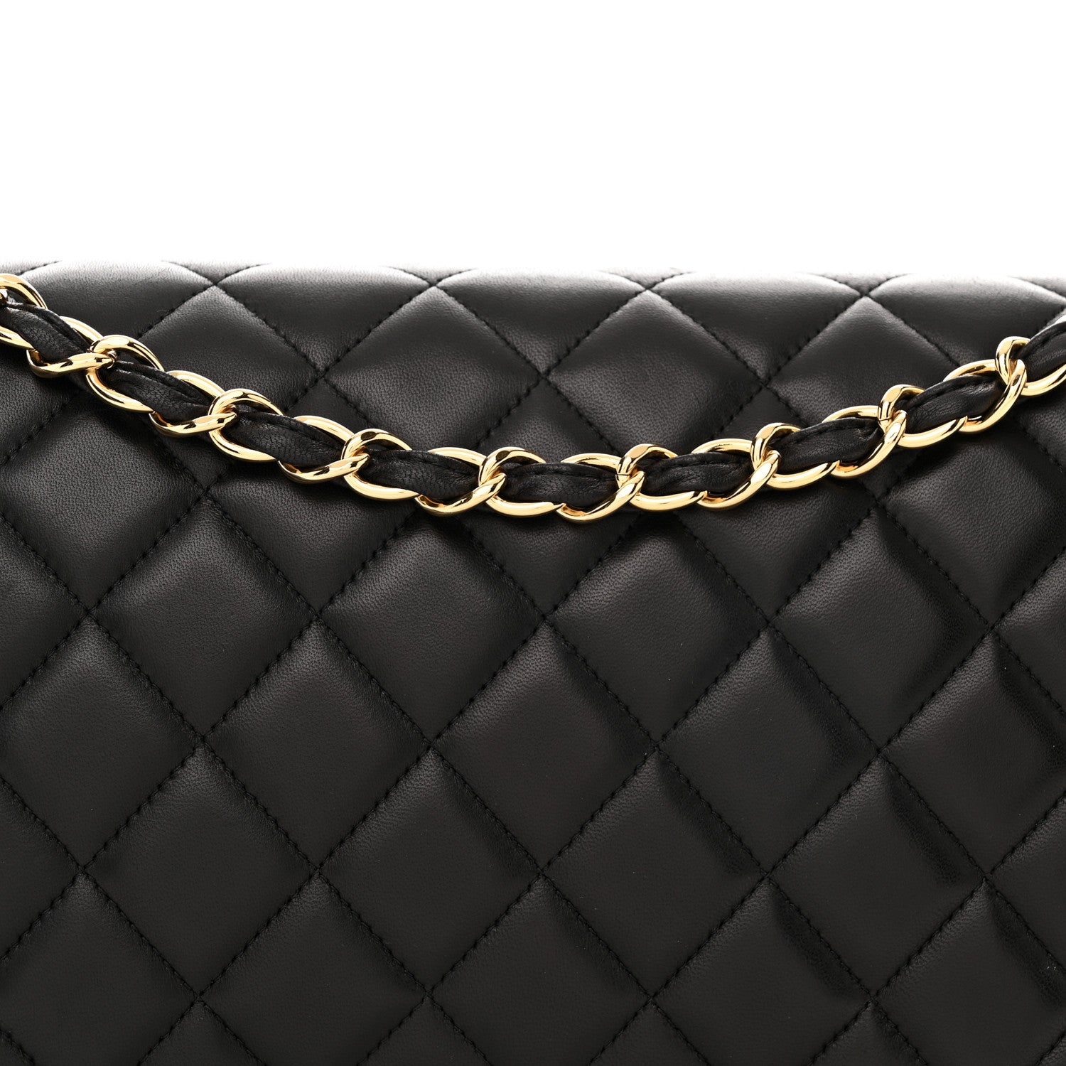 Chanel Lambskin Quilted Maxi Double Flap Black 8 of 11
