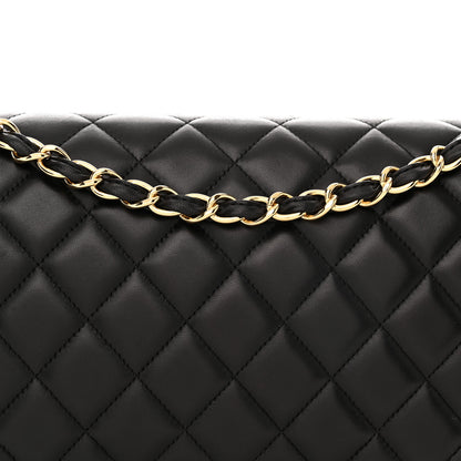 Chanel Lambskin Quilted Maxi Double Flap Black 8 of 11