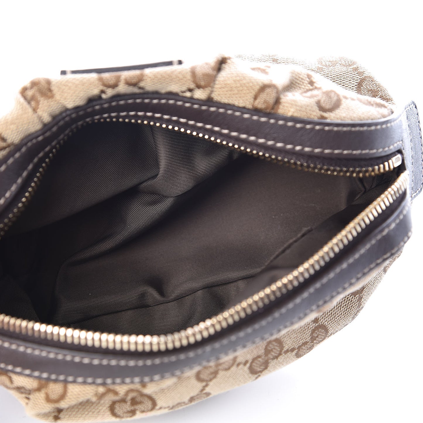 Monogram Medium Bamboo Cosmetic Case Dark Brown