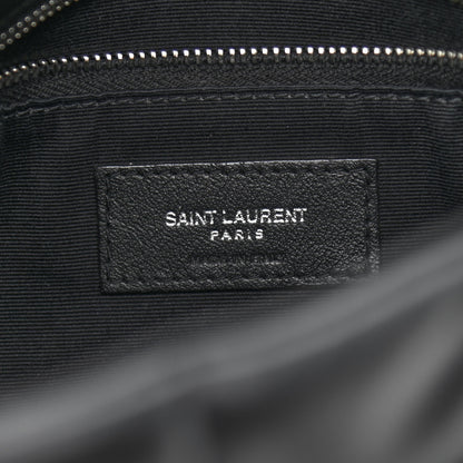 Saint Laurent Lambskin Quilted Small Loulou Puffer Monogram Chain Satchel Black 6 of 11