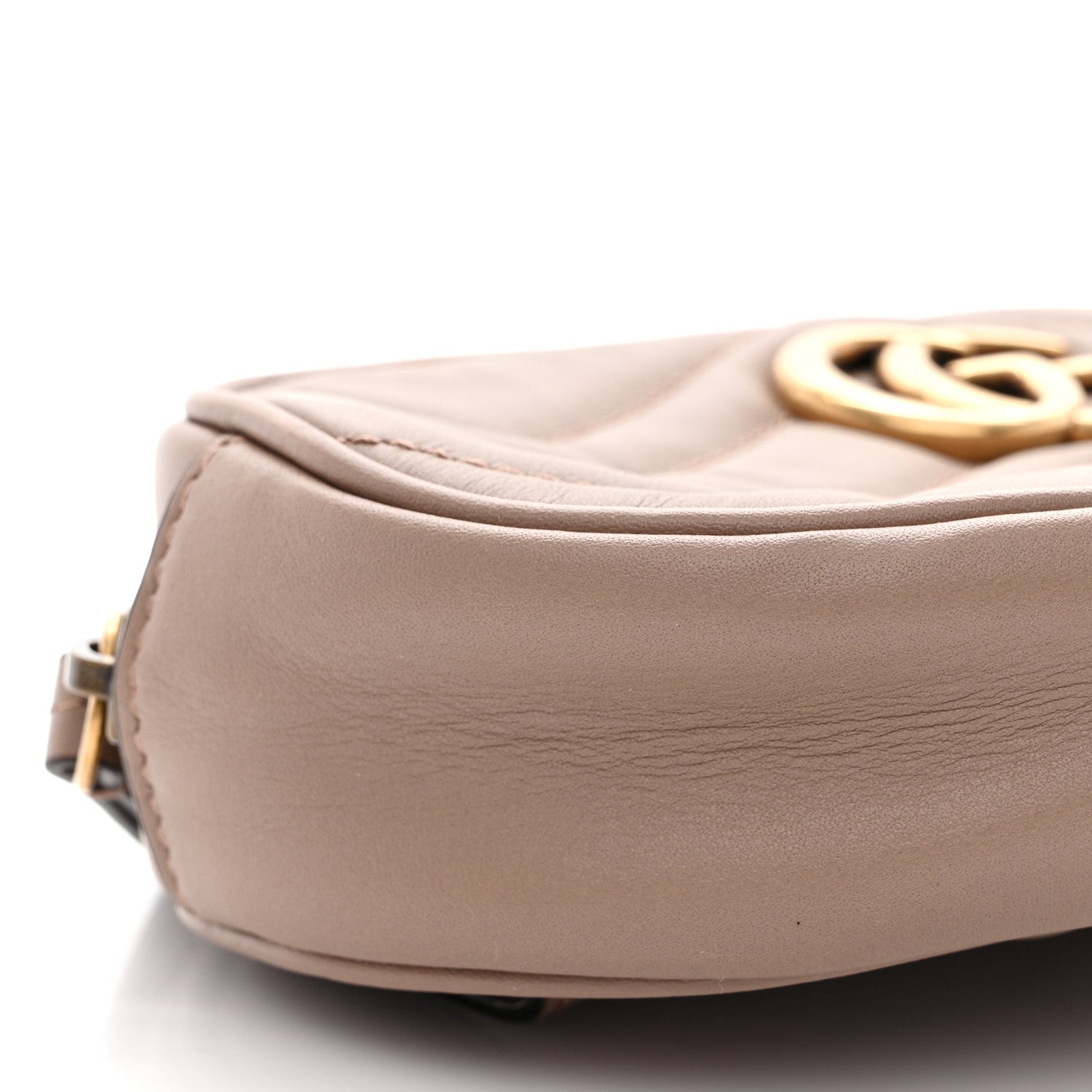 Gucci Calfskin Matelasse GG Marmont Belt Bag 75 30 Porcelain Rose 10 of 12