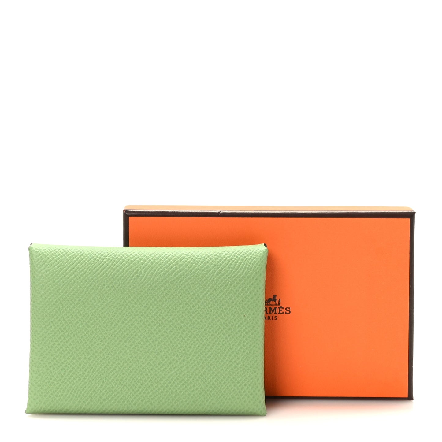 Epsom Calvi Duo Card Case Vert Criquet