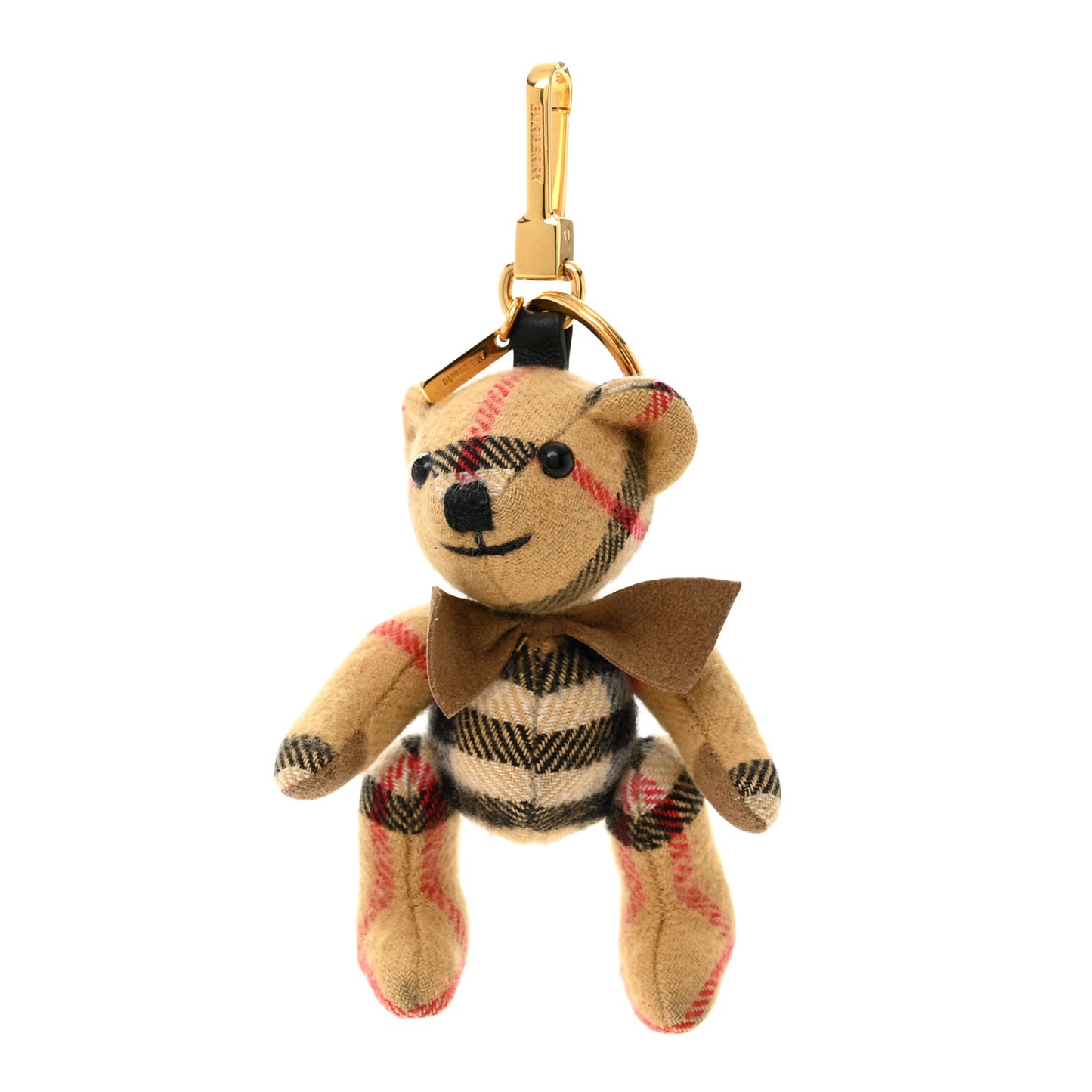 Cashmere House Check Thomas Bear Bag Charm Antique Yellow