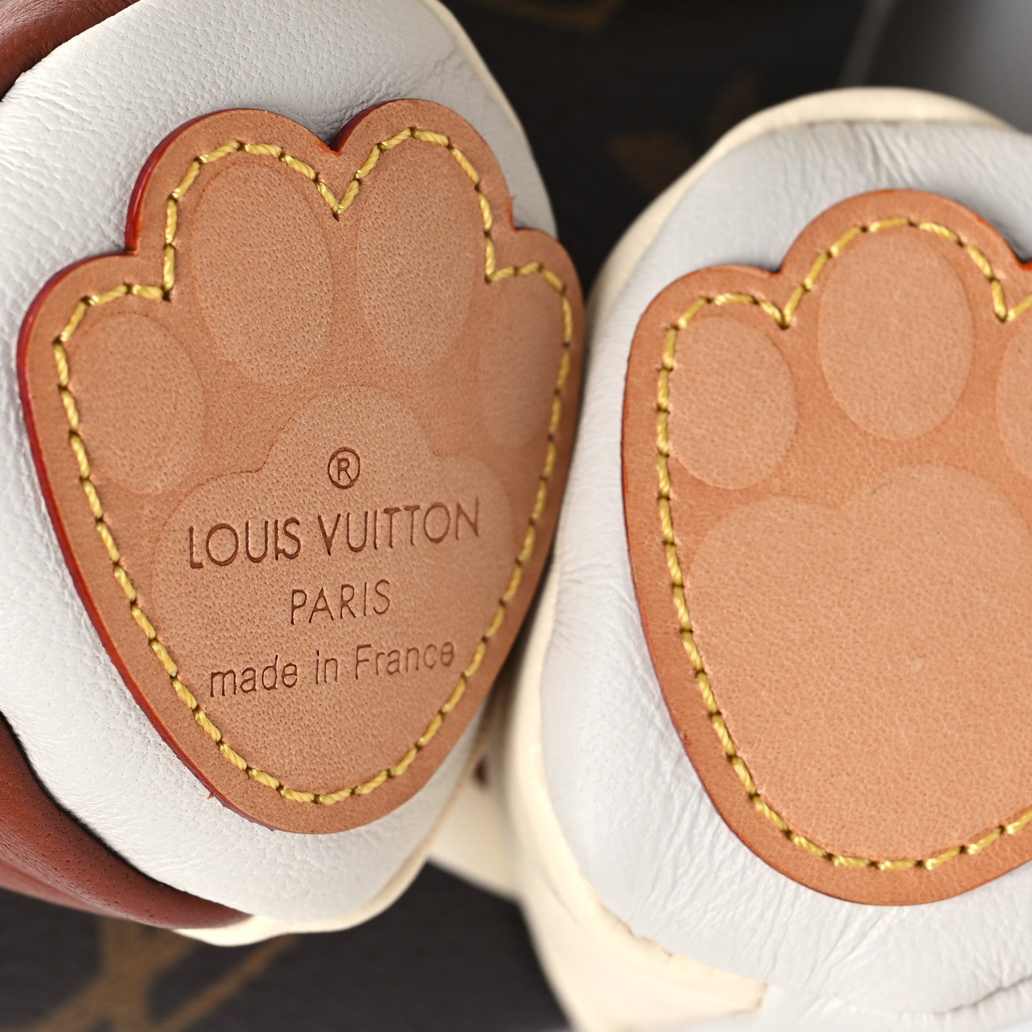 Louis Vuitton Calfskin Monogram Doudou Oscar Dog Beige 6 of 9