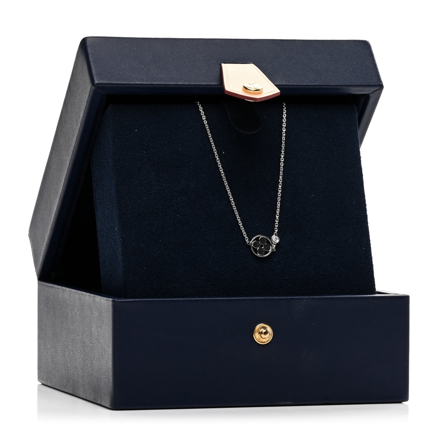 18K White Gold Diamond Idylle Blossom Pendant Necklace