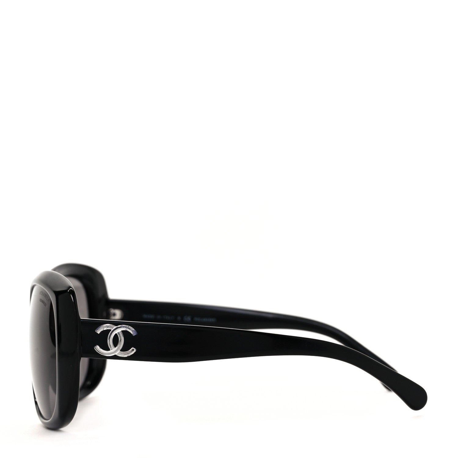 Chanel Acetate Polarized CC Sunglasses 5183 Black 3 of 7