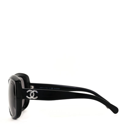 Chanel Acetate Polarized CC Sunglasses 5183 Black 3 of 7