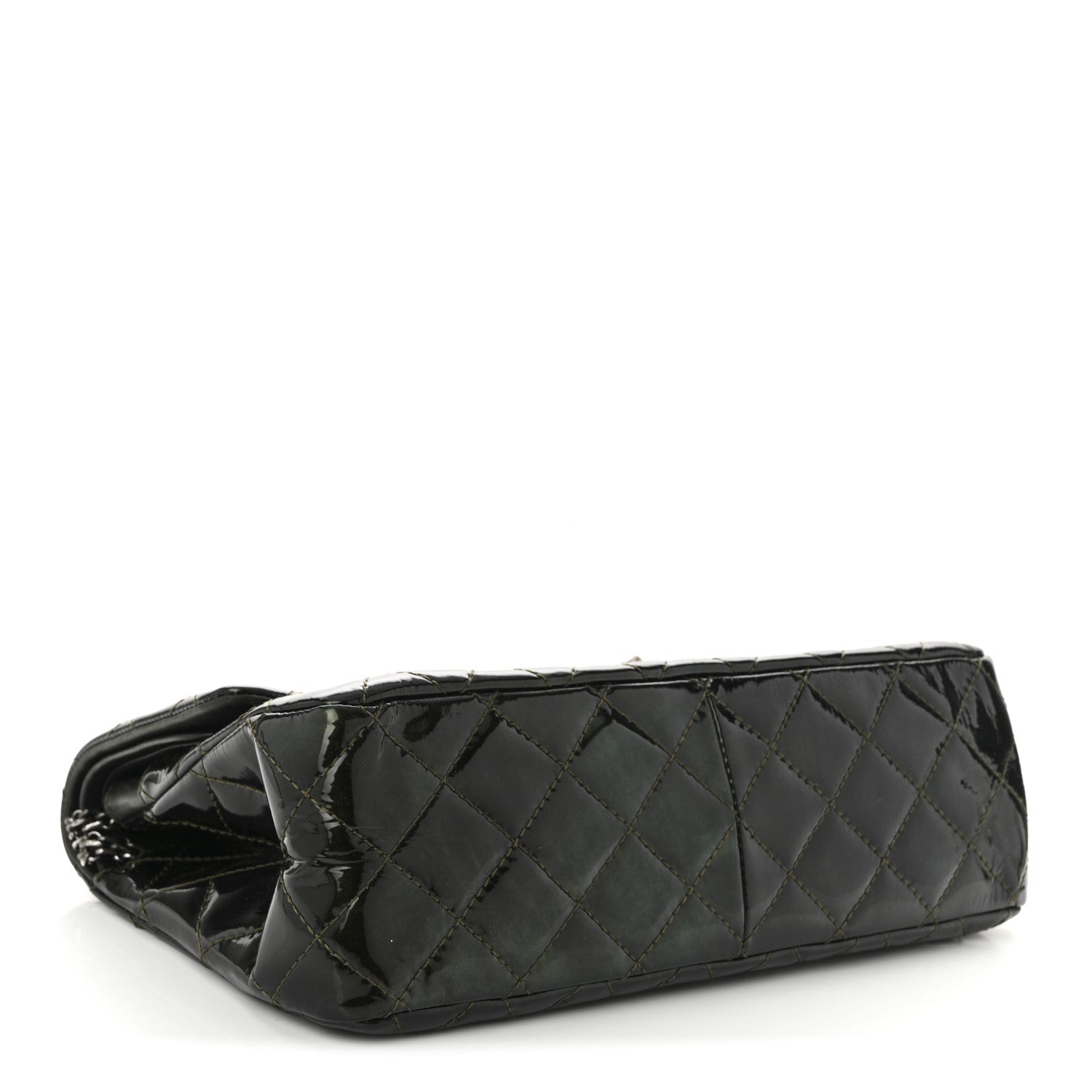 Chanel Patent Quilted 2.55 Reissue 226 Flap Green 4 of 10
