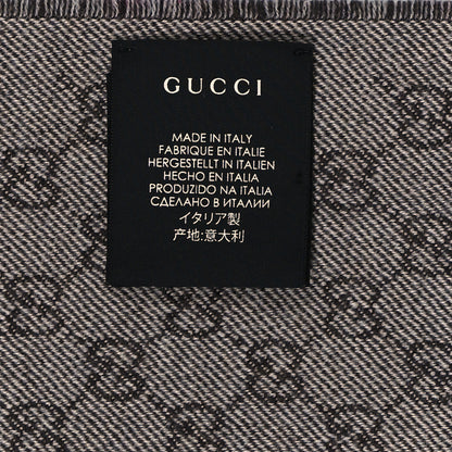 Gucci Wool GG Monogram Miniorophin Scarf Shell Pink 4 of 4