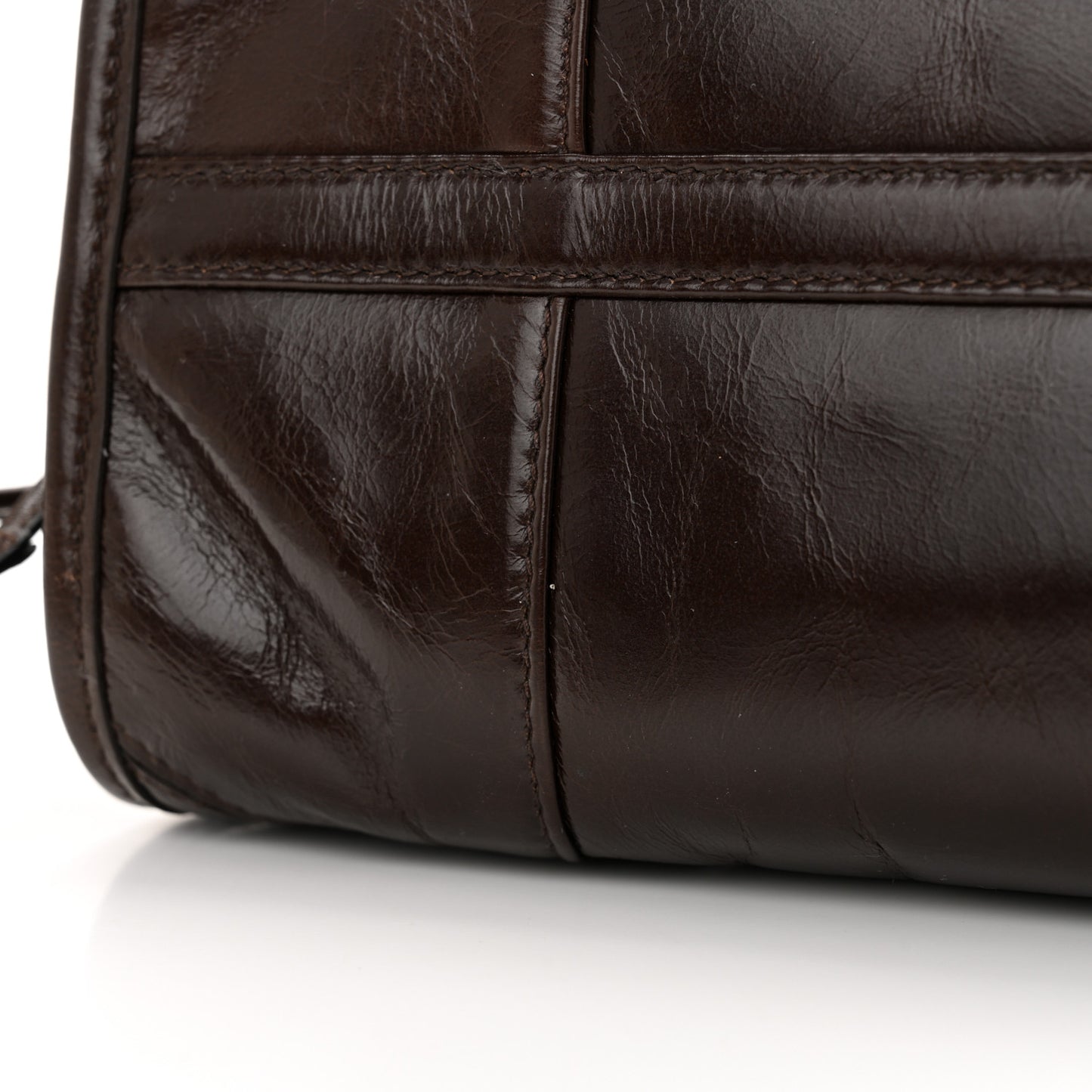 Shiny Nappa Medium Bonnie Shoulder Bag Moro