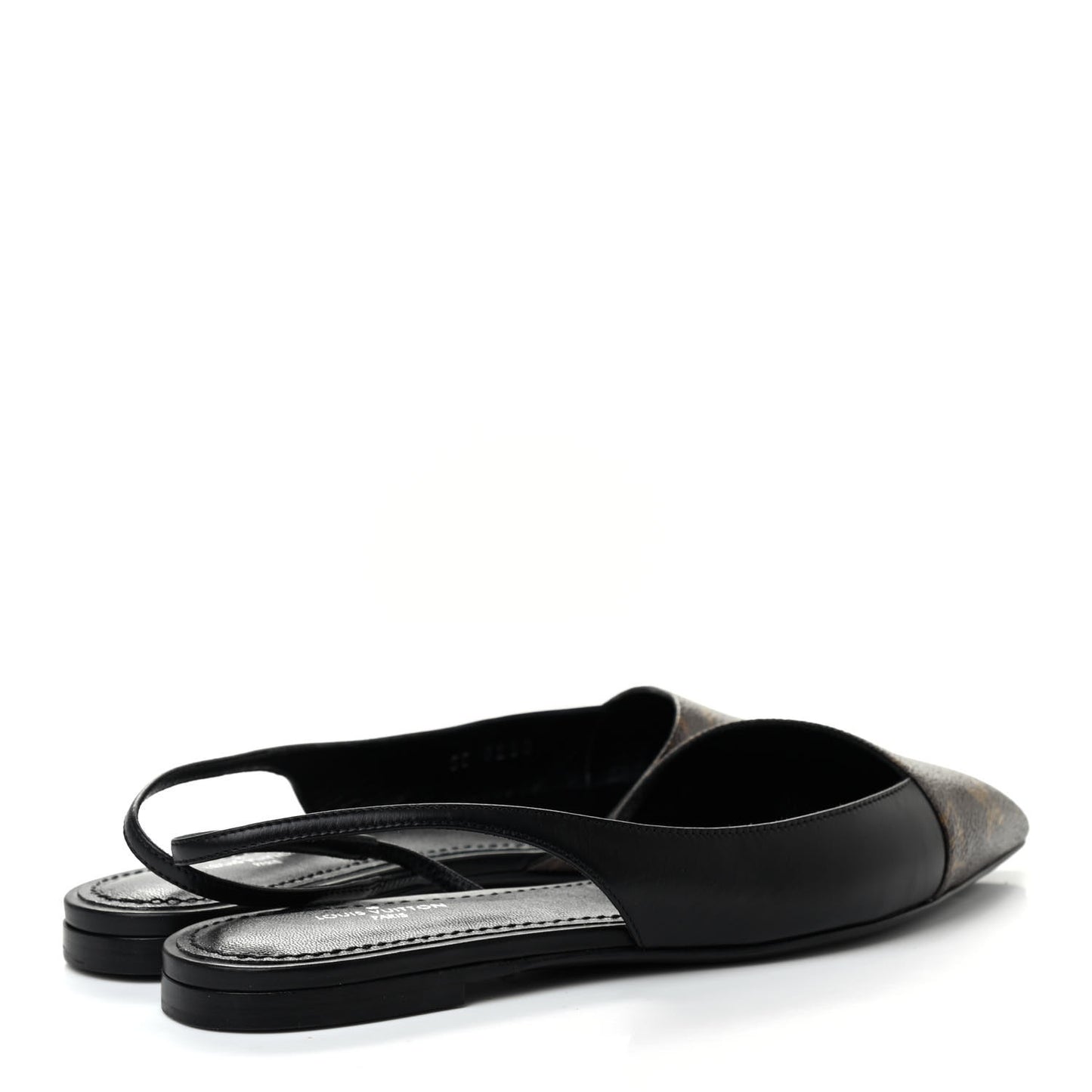 Monogram Cherie Slingback Pumps 36 Black