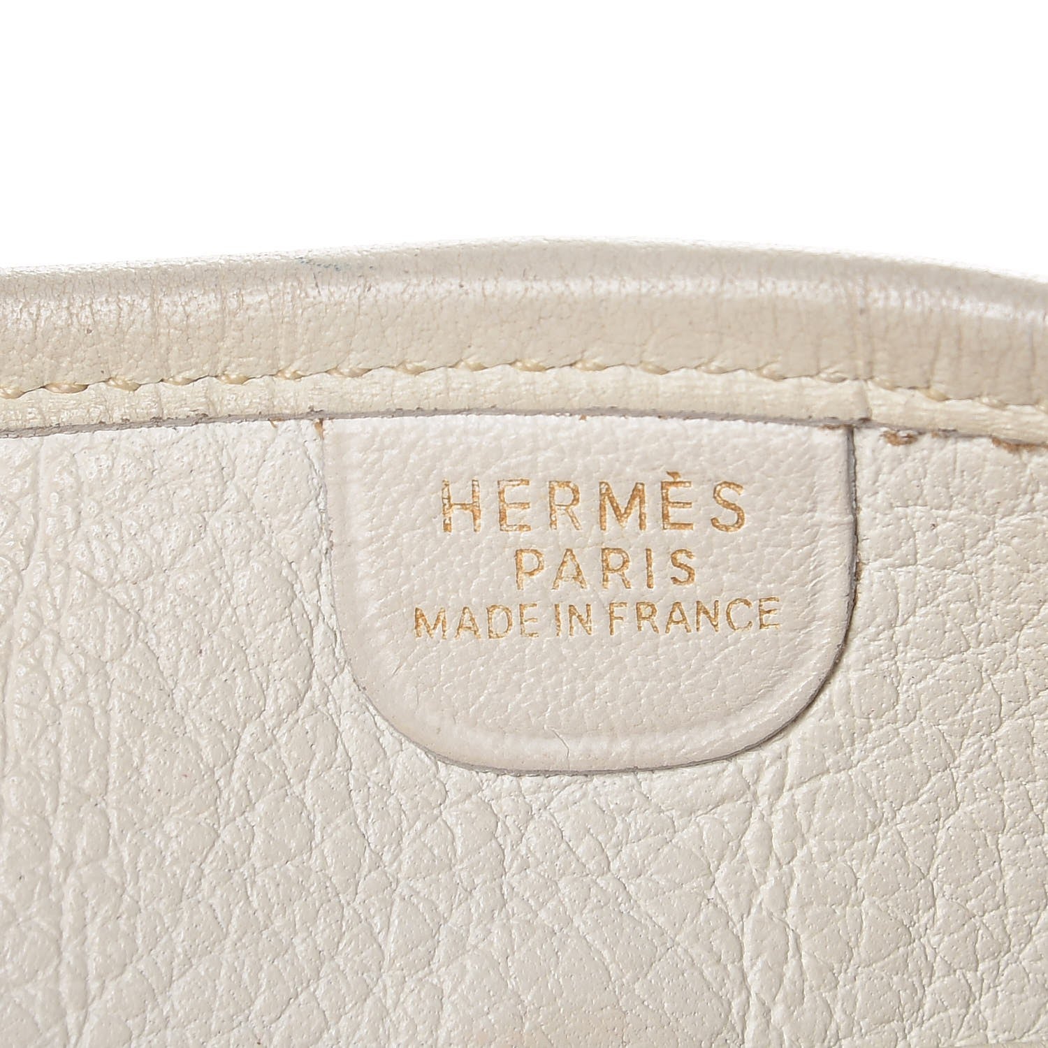 Hermes Toile Taurillon Clemence Evelyne PM Blanc White 6 of 11