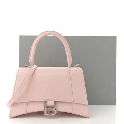 Balenciaga Shiny Box Calfskin Small Hourglass Top Handle Bag Light Rose 13 of 13