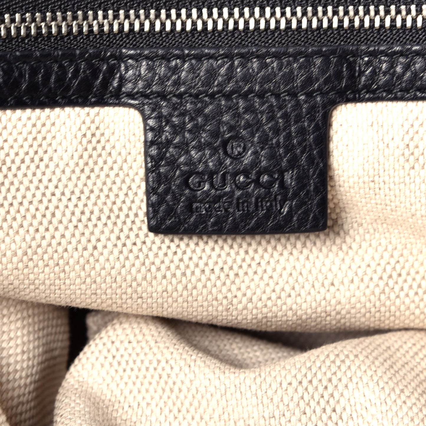 Pebbled Calfskin Studded Medium Soho Chain Shoulder Bag Black