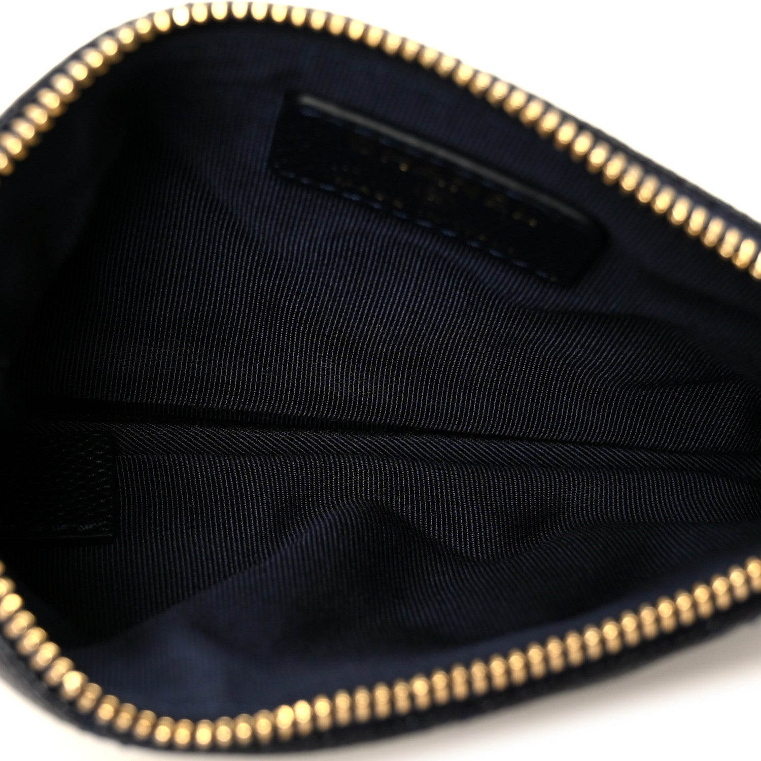 Chanel Caviar Quilted Small Cosmetic Case Navy Blue 5 of 9