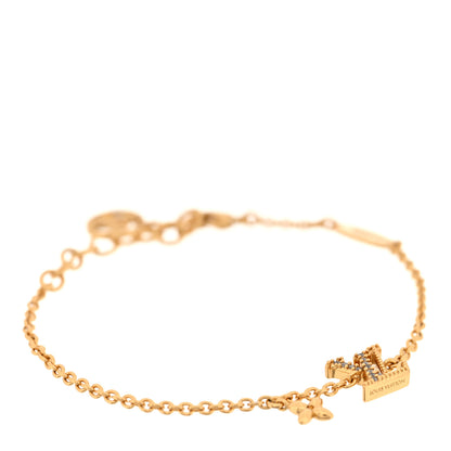 Louis Vuitton Metal Crystal LV Iconic Bracelet Gold 1 of 4