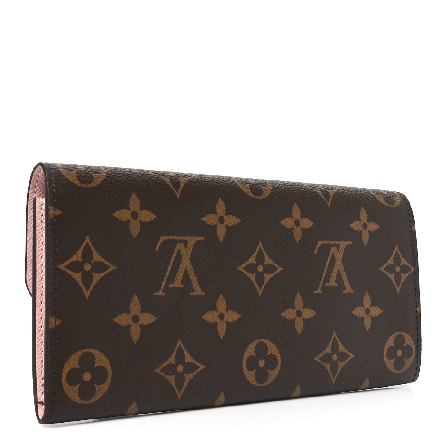 Monogram Emilie Wallet Rose Ballerine