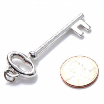 Tiffany Sterling Silver Small Oval Key Pendant 5 of 5