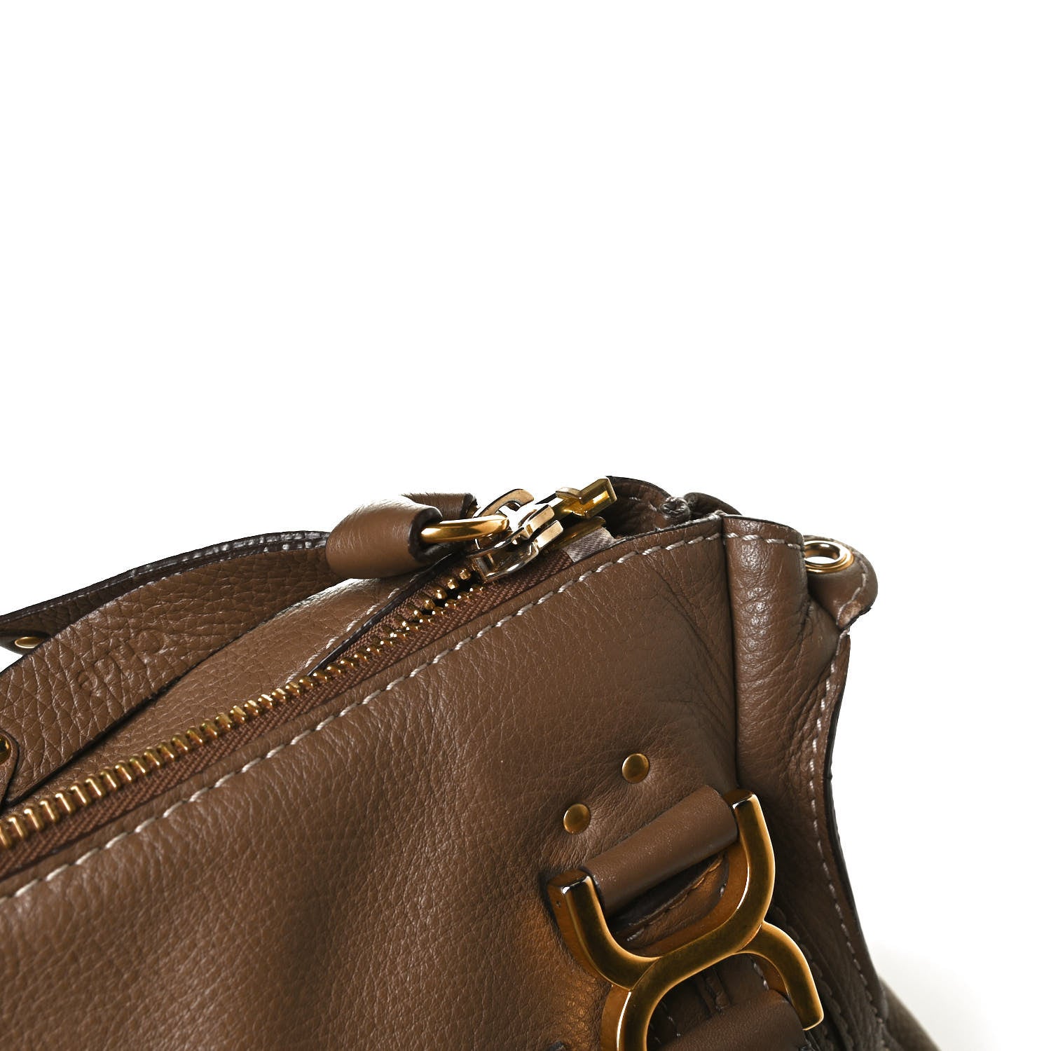 Chloe Calfskin Medium Marcie Satchel Barbour Khaki 17 of 30