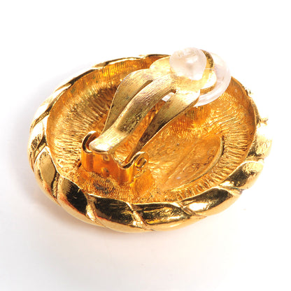 Chanel CC Earrings Clip On Gold 4 of 4