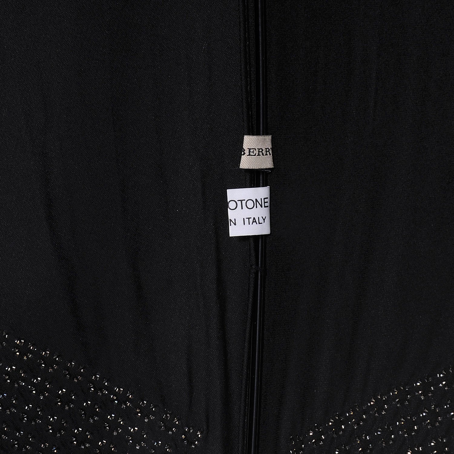 Burberry Waterloo Studded Umbrella Black 4 of 4