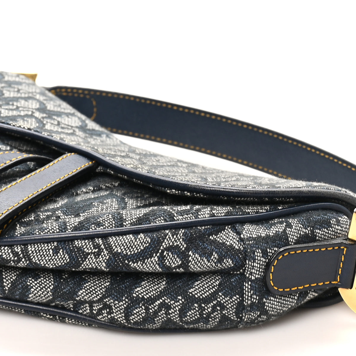 Monogram Saddle Bag Blue